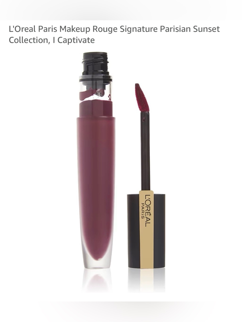 NEW 2 pack L'Oreal Paris Rouge Signature Parisian Collection Captivate Lipstick